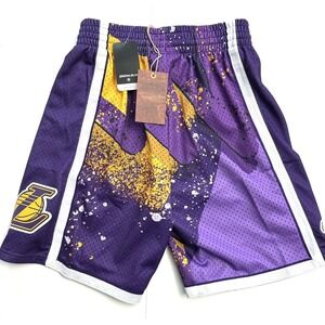 Mitchell & Ness LA LAKERS Basketball SHORTS NBA HYPER HOOPS Men's LARGE $100